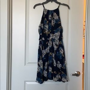 Navy floral dress